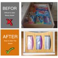 thumbnail image 7 of DILIBRA Bamboo Ziplock Bag Organizer for Drawer compatible with Sandwich, Gallon, Quart and Snack Bag, 7 of 7