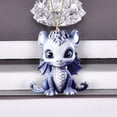 thumbnail image 4 of Colgante De Dragón Azul Y Blanco Colgante De Porcelana Colgante Acrílico Interesante Colgante Decorativo Colgante Decorativo Para El Coche, 4 of 5