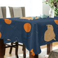 thumbnail image 5 of Yayeee Tablecloths 60" x 90" Rectangle Wrinkle Resistant Party Table Cover, Blue Capybaras, 5 of 8