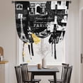 thumbnail image 3 of Eiffel Tower Balloon Curtains for Bedroom/Front Door/Bathroom, Vintage France Romantic European Paris City Art Tie Up Curtains 63 Inch Length Kitchen Curtains Shades for Windows 46"x63", 3 of 8