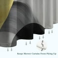 thumbnail image 6 of Gray and Gold Marble Wavy Lines Pattern Shower Curtain 36"x72" ,Bathroom Decorative Shower Curtains Set with 12 Hooks,Modern Waterproof Washable Shower Curtain, 6 of 6