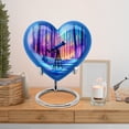 thumbnail image 6 of MUKTIVE Telescope Cremation Urns for Human Ashes Adult Men, Aqua Blue Couple Combo Cremation Urn, Large Memorial Urns for Adult Female, Set of 5 Heart Creamins Ash Holder (1 Large, 4 Keepsake), 6 of 7