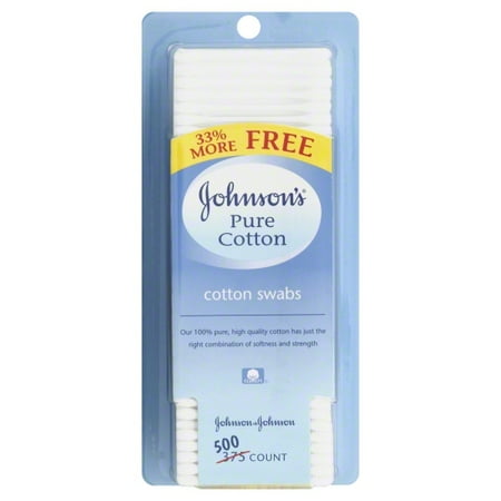Johnson & Johnson Johnsons Cotton Swabs, 500 ea