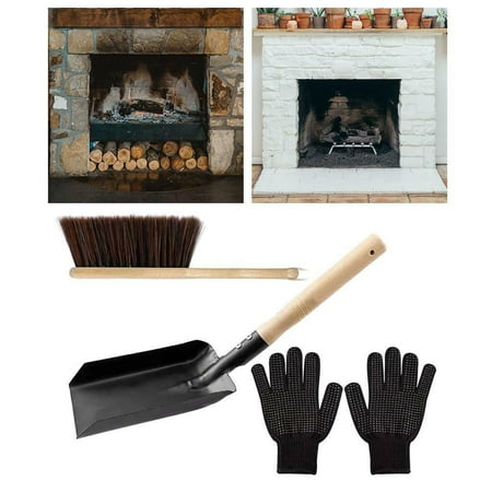 

Fireplace Tools Hearth Brush Set Silicone Firepit