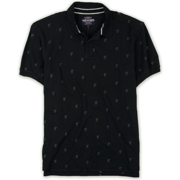 Ecko Unltd. Polo de rugby Snake Money para hombre, negro, grande