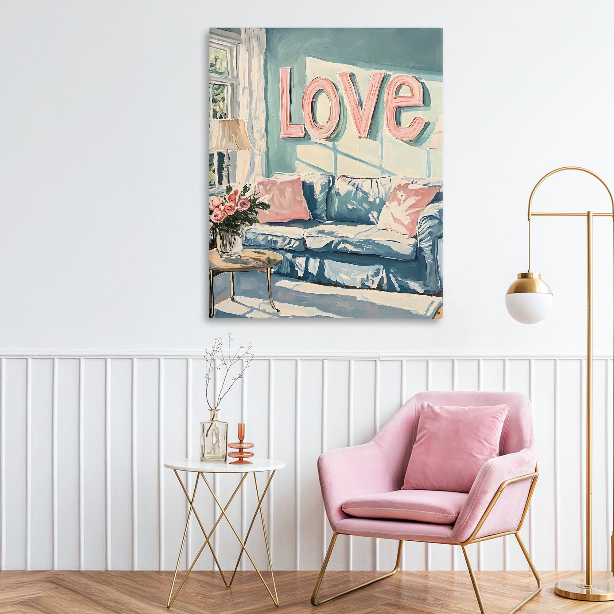 Stupell Industries Love Letters Above Cozy Couch Canvas Wall Art, design by The Prints Vibe