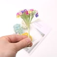 thumbnail image 4 of Ramo de flores artificiales para decoración de boda, Mini guirnalda de papel de rosas falsas, bricolaje, álbum de recortes, 1 lote de 8 piezas, 4 of 4