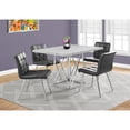 thumbnail image 2 of Dining Table, 48" Rectangular, Small, Kitchen, Dining Room, Metal, Laminate, Grey, Chrome, Contemporary, Modern, 2 of 4