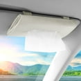 thumbnail image 6 of OTOSTAR Tissue Holder Box Mask Holder for Car, Soft Velvet Car Visor Tissue Holder Napkin Holder, Backseat Tissue Case Holder for Car, Vehicle (Beige), 6 of 7