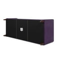 thumbnail image 6 of Maklaine Contemporary 84" Tufted Tuxedo Sofa Double Cushion in Purple, 6 of 15
