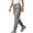 Gray, variant on TEAJOPSUU Women's Drawstring Joggers Comfy Straight Leg Drawstring Elastic Cuffed Hem Jogging Pants with Pockets Casual Ankle Length Workout Trousers Gray