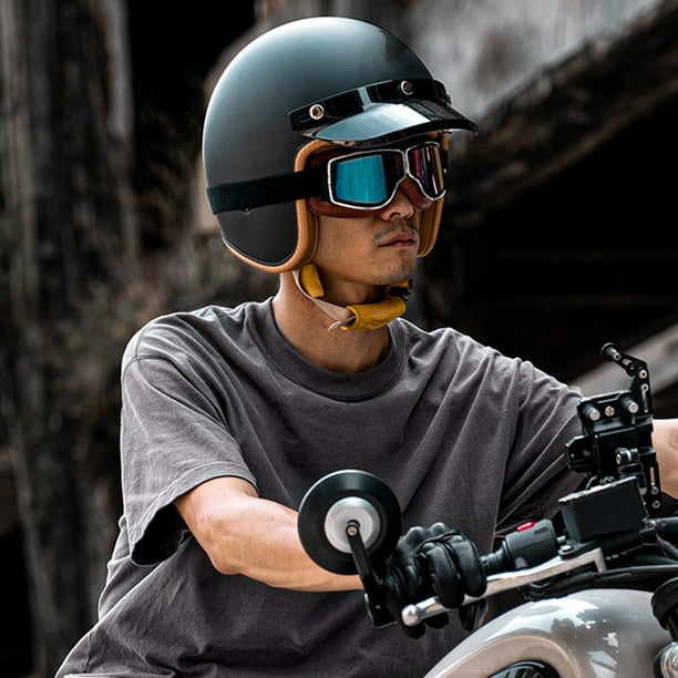Tignapoo Vintage Style Summer Sun Protection Motorcycle Half