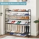 thumbnail image 5 of Zapatero de metal de 3 niveles largo para armario, organizador de almacenamiento de zapatos apilable ancho para entrada, dormitorio, piso, 24 pares de zapatillas de hombre, estante para zapatos con, 5 of 7