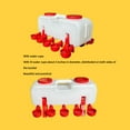 thumbnail image 4 of Bebedero Para Pollos De Gran Capacidad De 10 Litros, Comedero Para Aves De Corral Con Orificios Preperforados Y 10 Tazas De Agua, Fácil Instalación Y Manejo, Evita Ranuras De, 4 of 7