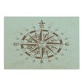 thumbnail image 2 of Compass Cutting Board, Old Compass Rose a Sun Face Lady on It Instrument Distances Between Points Graphic, Decorative Tempered Glass Cutting and Serving Board, Large Size, Tan Brown, by Ambesonne, 2 of 5