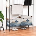 thumbnail image 3 of Yayeee Foldable Storage Basket for Shelves with Handles Waterproof Cloth Bins, Art Mountains, 3 of 7