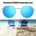 thumbnail image 3 of Gafas de Sol Joopin de Metal Circulares Polarizadas con Protección UV400, 3 of 6