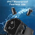 thumbnail image 5 of Herrnalise Smart Watch with Earbuds,IP67 Waterproof 1.32 Inch Round Fitness Watch,2 in 1 Bluetooth Watch,Long Time Standby Sports Men Women Smart Watch - Black, 5 of 7