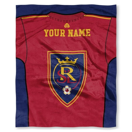 MLS Real Salt Lake "Jersey" Personalized Silk Touch Throw Blanket