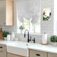 thumbnail image 5 of Grey Dandelion Balloon Curtains for Living Room/French Door, Spring Modern Minimalist Country Flower Tie Up Curtains 63 Inch Length Energy Saving Kitchen Curtains Shades for Windows 42"x63", 5 of 8