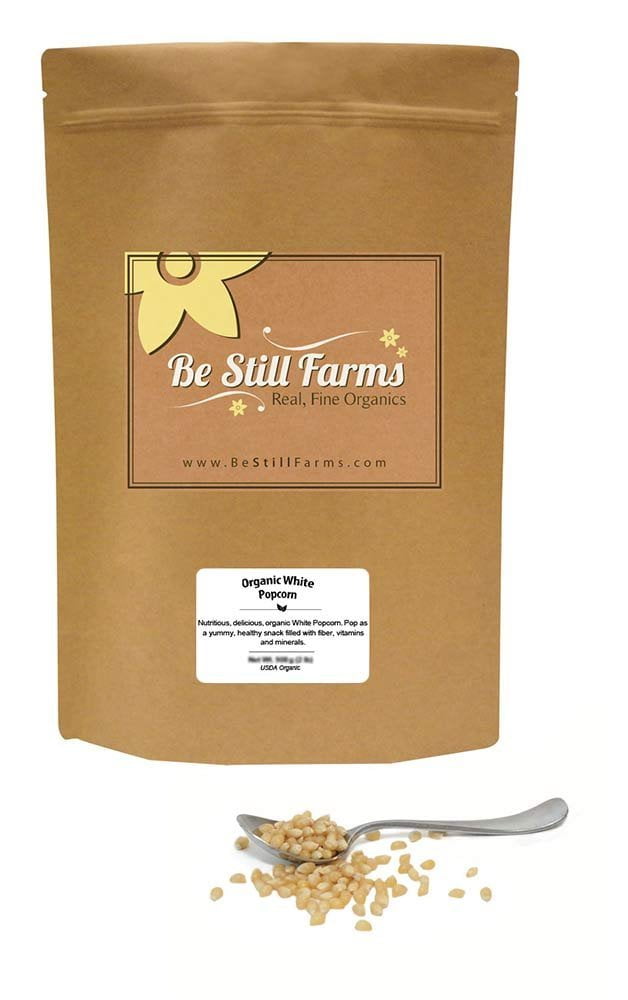 Be Still Farms Organic White Popcorn (1 Lb) Organic Popcorn Kernals Non