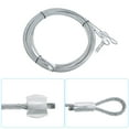 thumbnail image 3 of Paquete de 2 cables de puerta de garaje de 10.6 pies, cable de resorte de torsión de 3 mm de diámetro para puerta de garaje de 9 pies, acero galvanizado, 3 of 5