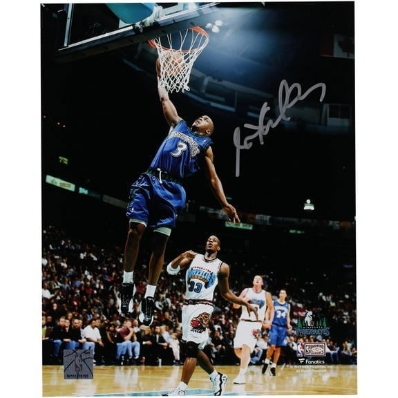 Stephon Marbury Minnesota Timberwolves Autographed 8" x 10" Dunk Vs. Vancouver Grizzlies Photograph - Fanatics Authentic Certified