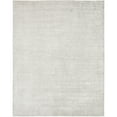 thumbnail image 2 of Handmade Mosaic Hand-loomed Solid Color Area Rug Platinum 3'6" x 5'6" 4' x 6', 2 of 5