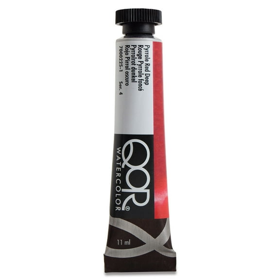 QoR Watercolor, 11ml Tube, Pyrrole Red Deep
