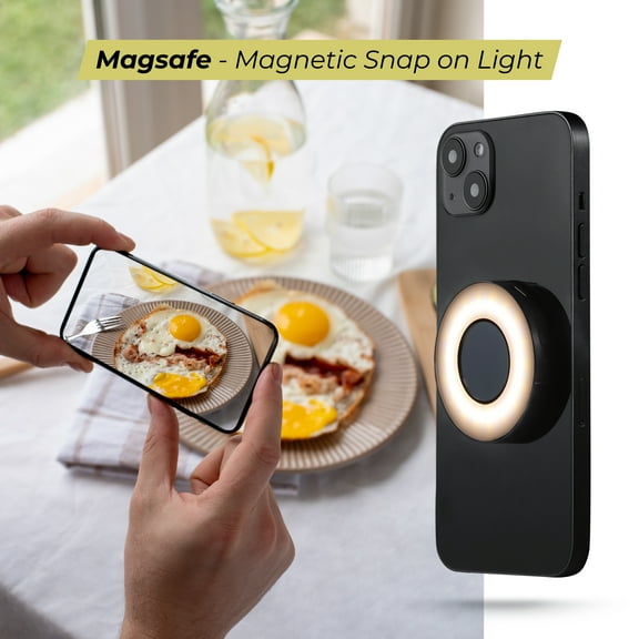 Vivitar Mini MagSafe Ring Light for iPhone Pictures and Podcast Streaming on-the-go