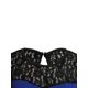 thumbnail image 4 of VISgogo Vestido de encaje para mujer, sin mangas, cuello redondo, cintura alta, patchwork, informal, vestido de fiesta VISgogo moda, 4 of 9