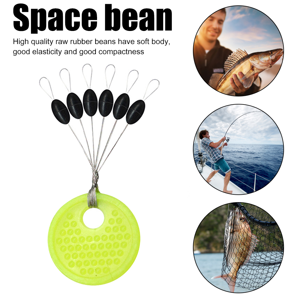 Line Saverrubber Space Beans 60pcs - Fishing Line Stoppers & Float  Connectors