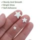 thumbnail image 4 of Uxcell 422 Pcs Pegatinas de Estrellas que Brillan en la Oscuridad, Pegatinas de Pared Adhesivas Luminiscentes Azules, Pegatinas 3D que Brillan para Decoración de Techo en el Dormitorio, 4 of 7