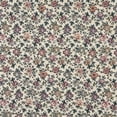 thumbnail image 1 of Designer Fabrics F663 54 Po. Grand Beige, Bourgogne et Vert, Tissu d'Ameublement à Fleurs, 1 of 1