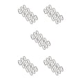 thumbnail image 2 of Ganchos de mosquetón Naiovety paquete de 12 para llavero de viaje eslabones de cadena portátiles plateados, 2 of 6