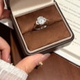 thumbnail image 3 of Apaison Brilliant Cut VVS1 D Color 3 Carat 8X10 mm Moissanite Women Ring-Wedding Engagement Anniversary 925 Sterling Silver Jewelry Gift, 3 of 5