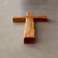 thumbnail image 1 of Cruz de Madera de Olivo de Jerusalén de 6: Regalo para Pared y Confirmación, 1 of 3