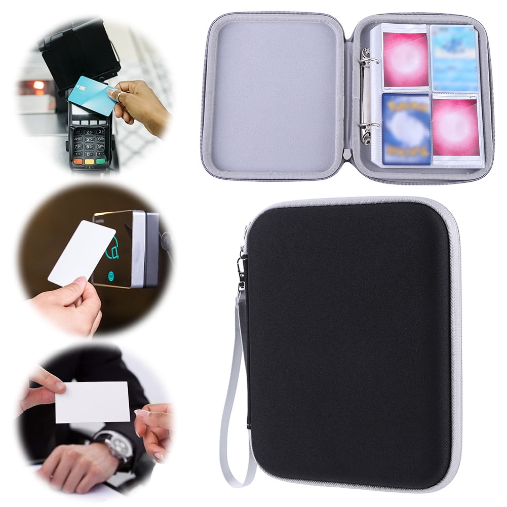 BLEEUS Card Case 80 Pockets Card Binder Holder Card Folder For Yoto Cards (Black)Game Accessories
