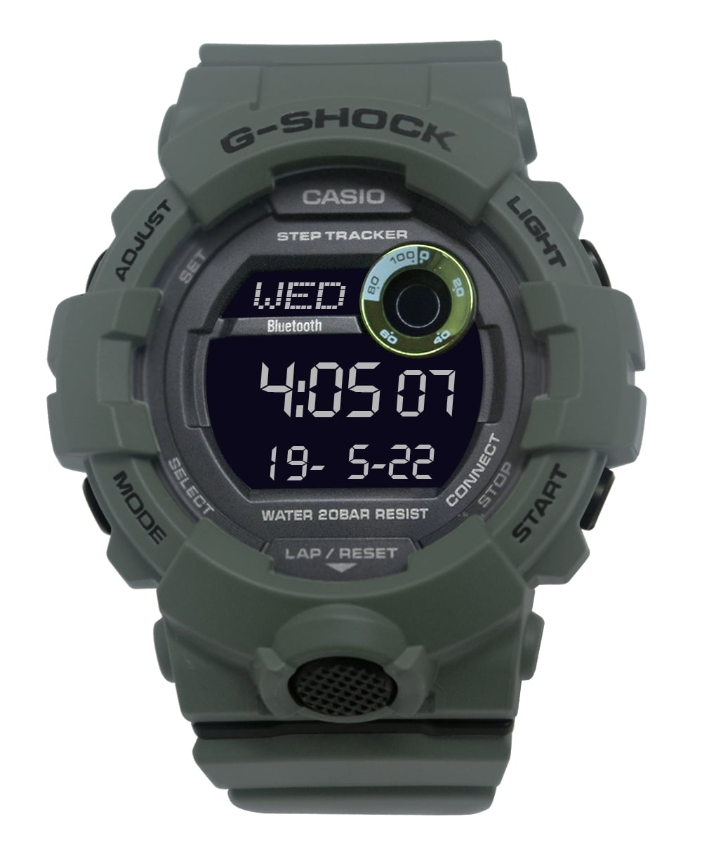 Casio - Casio GBD800UC-3 G-Shock Black Digital Dial Olive Green Resin ...