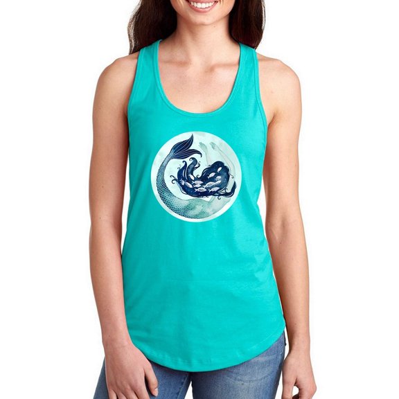 Mermaid Scales Racerback Tank Women -Grace Popp Designs, Female Large