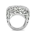 thumbnail image 4 of Stainless Steel High Polished Square Floral Cutout Ring Size 8, 4 of 7