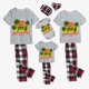 thumbnail image 3 of Pijamas familiares navideños a juego, conjuntos de pijamas grises, árboles de coco, Navidad en julio, 3 of 4