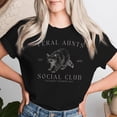 thumbnail image 2 of Retro Feral Aunt Social Club T-Shirt – Pregnancy Reveal Raccoon Graphic Tee, Fun Aunt Shirt for Women, Cute & Quirky Announcement Gift for Expecting Aunts, 2 of 3
