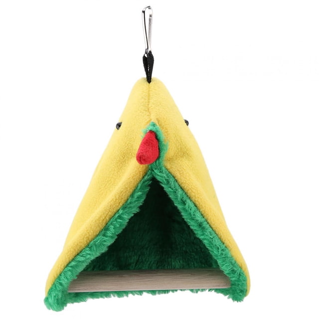 LHCER Triangle Plush Cage Hammock, Bird Happy Tent, Bird Hammock, Cockatiels For Small Parakeets