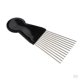 thumbnail image 1 of 2 PIEZA Afro Fan Pick Metal African Hair Comb Herramientas De Peinado De Peluquería, 1 of 8