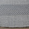 thumbnail image 3 of Safavieh Montauk Collection MTK330B Handmade Tassel Cotton Area Rug, 4' x 4' Round, Ivory / Navy, 3 of 3