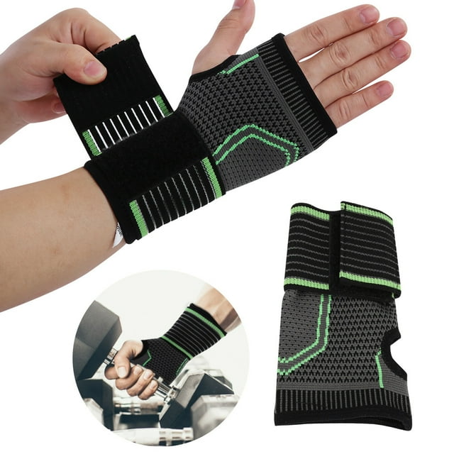 Sport Wristband, Hand Wrist Guard with Pressure Bracer BeltM