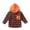 Orange, variant on Esaierr Toddler Boys Classic Shirt for Baby Kids Hooded Plaid Shirt Jacket Cartoon Long Sleeve Button Fall Winter Tops for 1-7Y