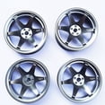 thumbnail image 3 of 4 Pieces RC Wheel Rims, Accessory Upgrade Parts, Aluminum Alloy Wheel Hub Rims Tires for RC Car Model at The titanium, 3 of 7