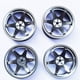thumbnail image 3 of 4 piezas de llantas RC, accesorios, repuestos, llantas de aleación de aluminio, neumáticos titanio, 3 of 7